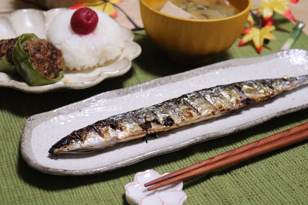 秋が旬!秋刀魚の塩焼き